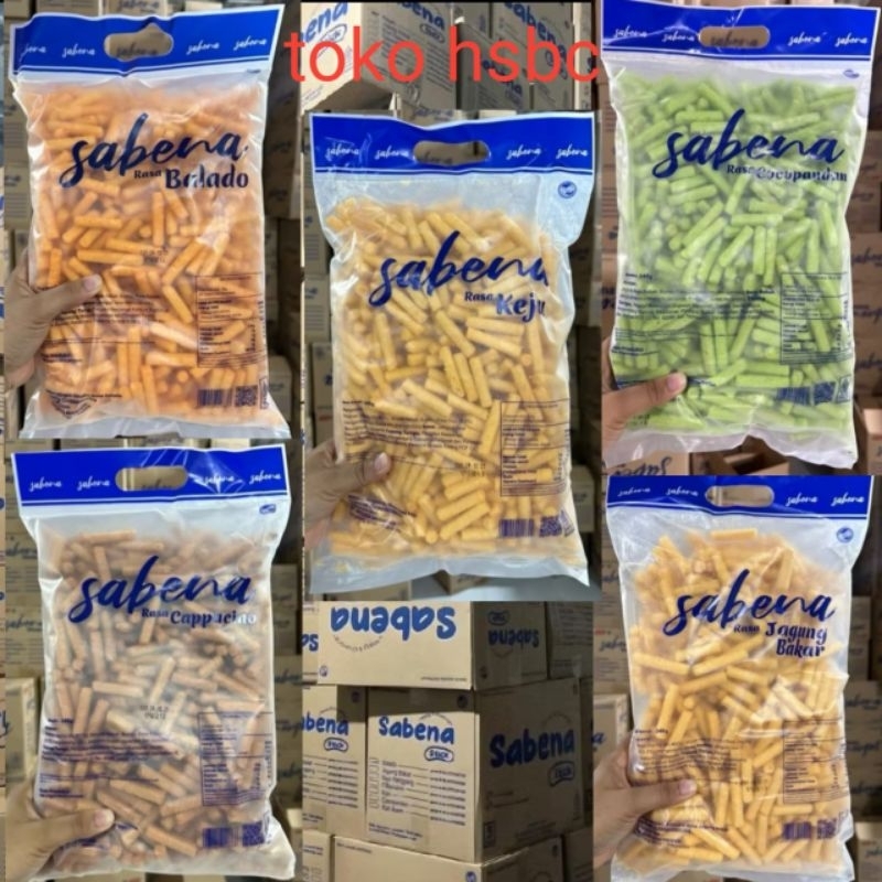 

SABENA STIK 340g | ANEKA RASA BALADO | KEJU | JAGUNG BAKAR | PANDAN CEMILAN JAJANAN