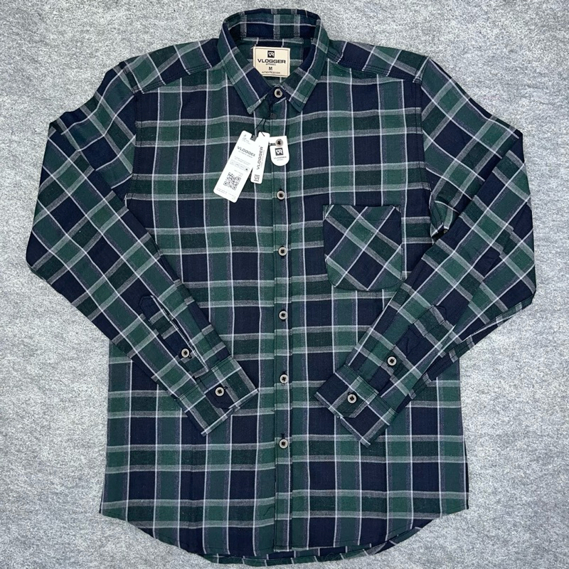 Kemeja Pria Lengan Panjang Premium Baju Kemeja Flanel Cowok Cewek Distro Motif Kotak / Hem Cowo Keki