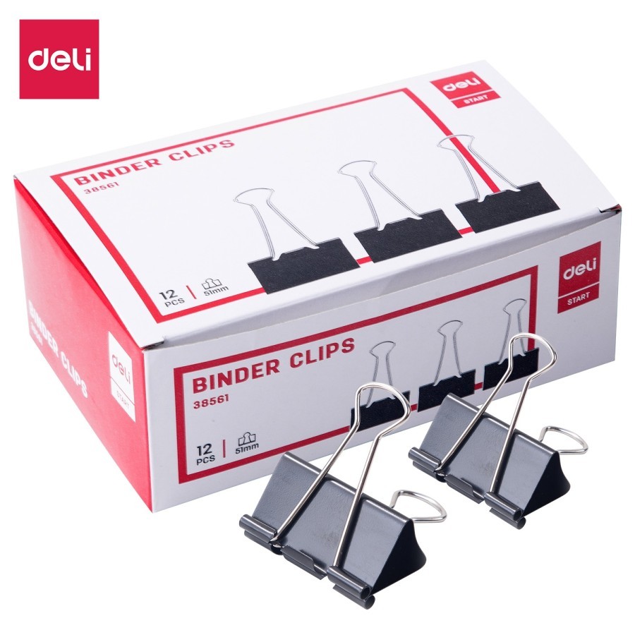 

Deli E38561 Office Consumable/Binder Klip-Binder Clips 51mm