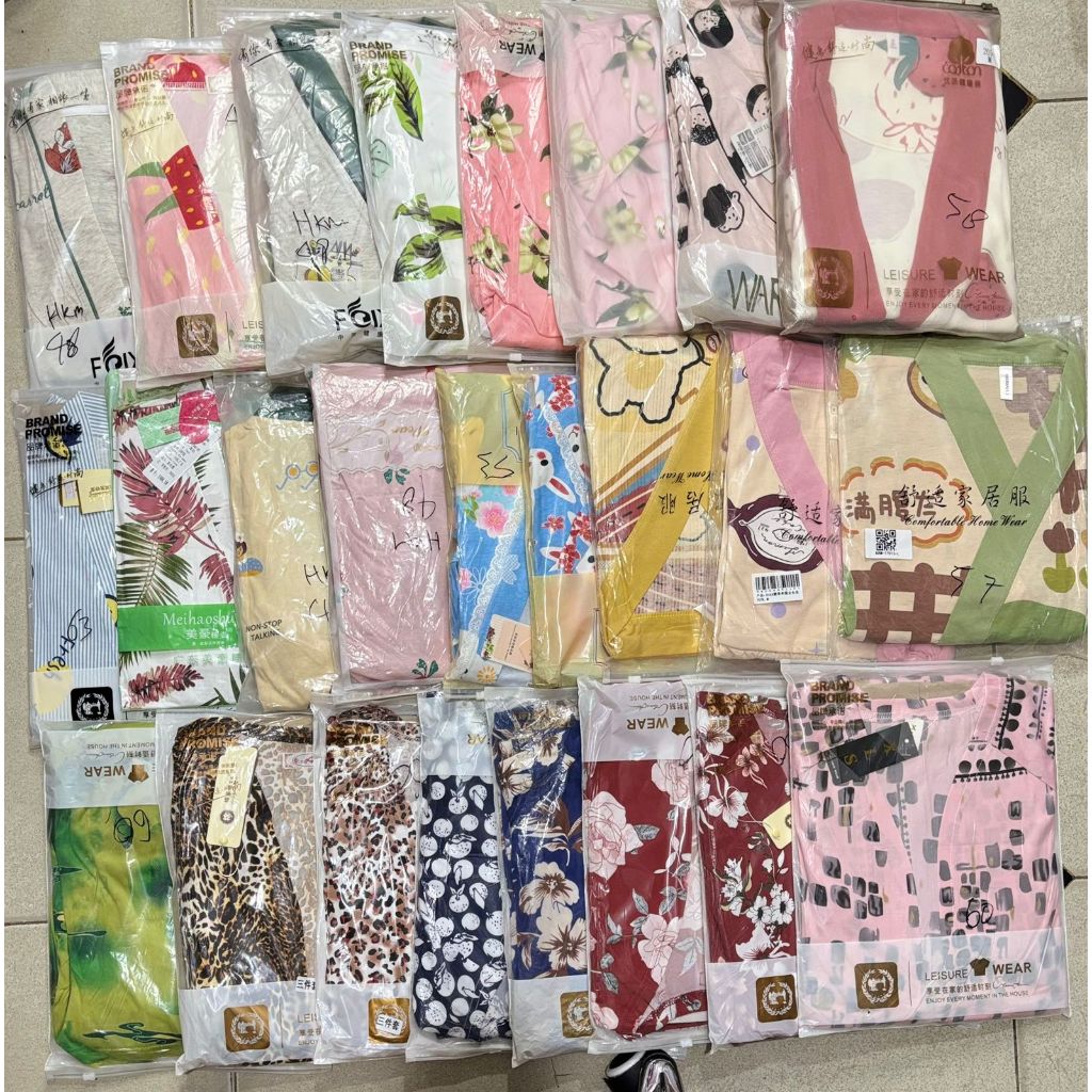 PAKET USAHA GROSIR PIYAMA KIMONO - 10pcs piyama baru