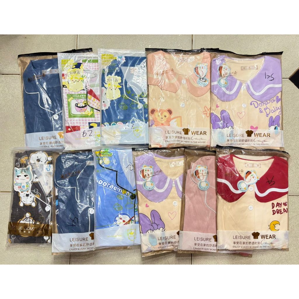 PAKET USAHA GROSIR PIYAMA PP ANAK KATUN - 20pcs piyama baru