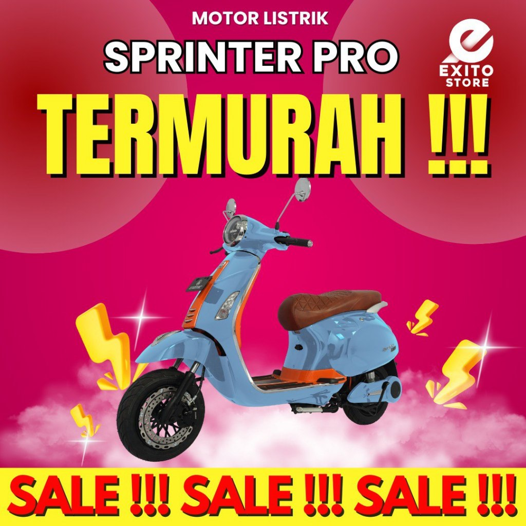 Sepeda Motor Listrik Vespa Listrik Sprinter Pro Pacific Exotic