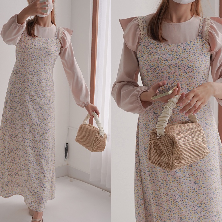 Langka KOREAN OVERALL DRESS KOREA  HARASKIRT