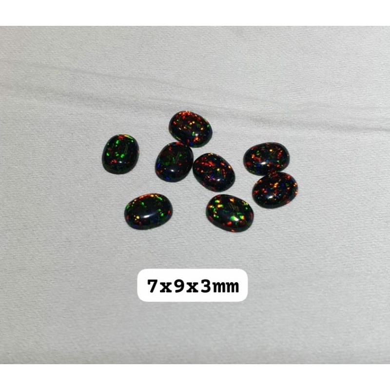 Batu cincin Black oval