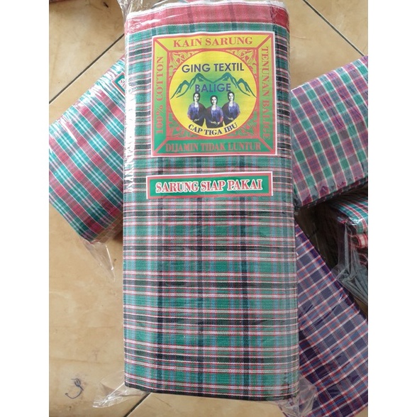 KODE R64J Sarung Tenun Balige  Mandar Balige Cap Tiga Ibu Asli Benang Katun  Harga Grosir Murah Meri