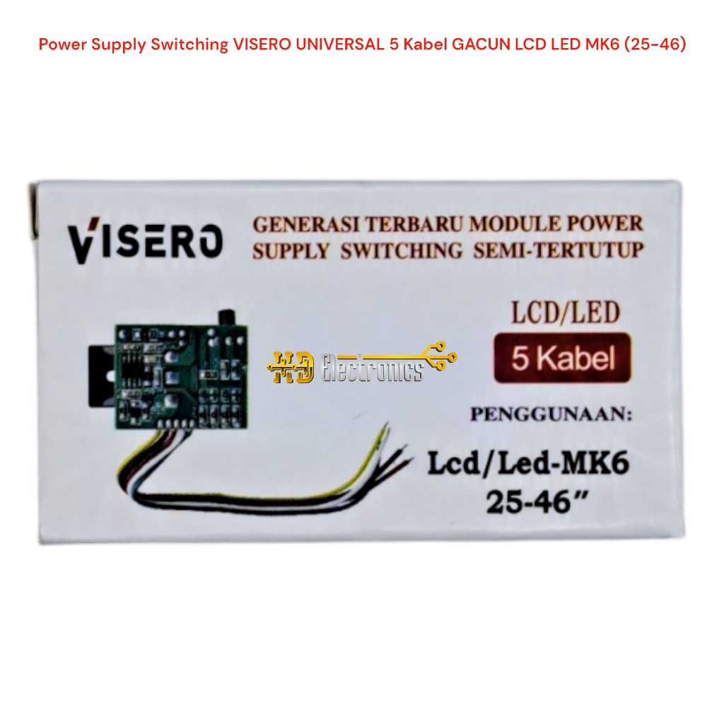 Power Supply Switching VISERO UNIVERSAL 5 Kabel GACUN LCD LED MK6 (25-46)