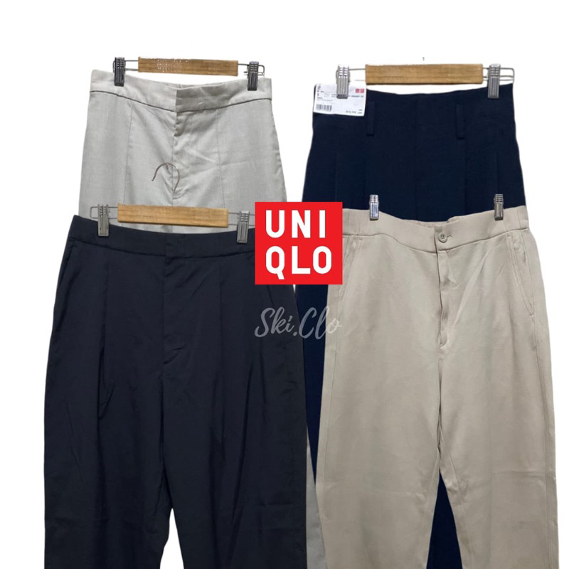 UNIQLO Straight Pants Rok Celana Plisket Lurus