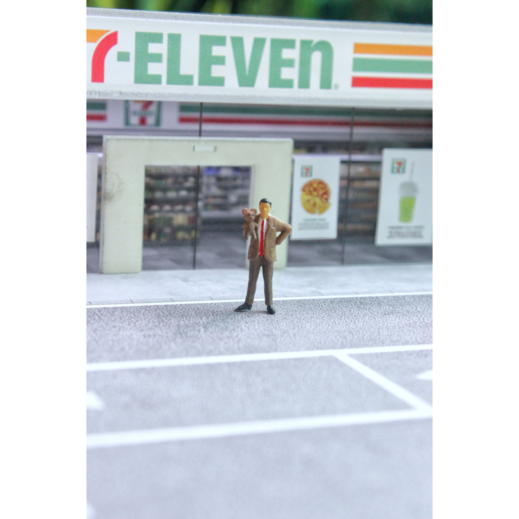 FIGURE MINIATUR Mr.Bean SKALA 1/64 DIORAMA DIECAST