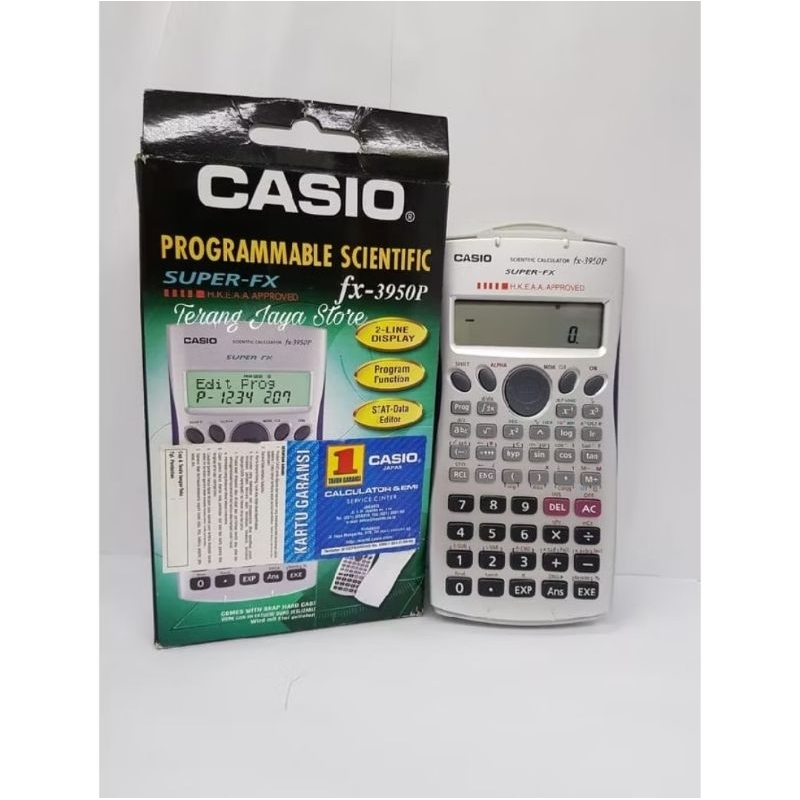 

TERMURAH TERPERCAYA!!! Kalkulator Scientific Casio FX-3950P Kalkulator Progammabel FX3950P ORIGINAL [PRELOVED]