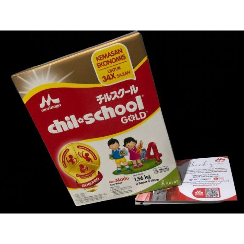 

Morinaga Chil School 4 Gold 1,56kg / 1560gr - Rasa Madu