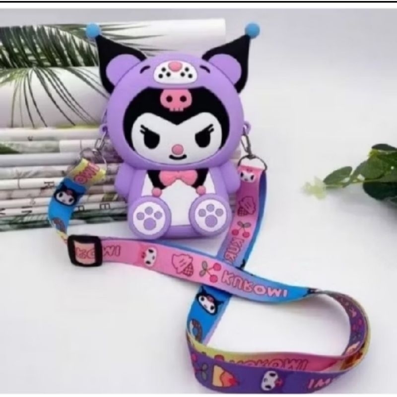 Tas Selempang Anak Laki Laki Perempuan / Tas Rubber Jelly Silicon /  Tas Selempang Sanrio Original B