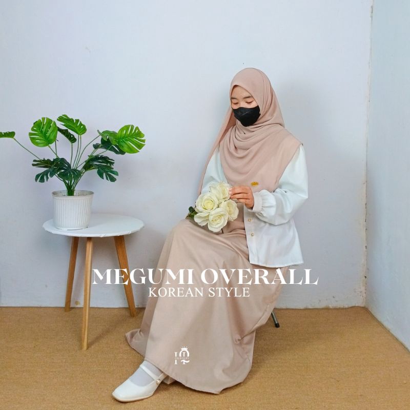 Megumi overall korean style by hqhijabs