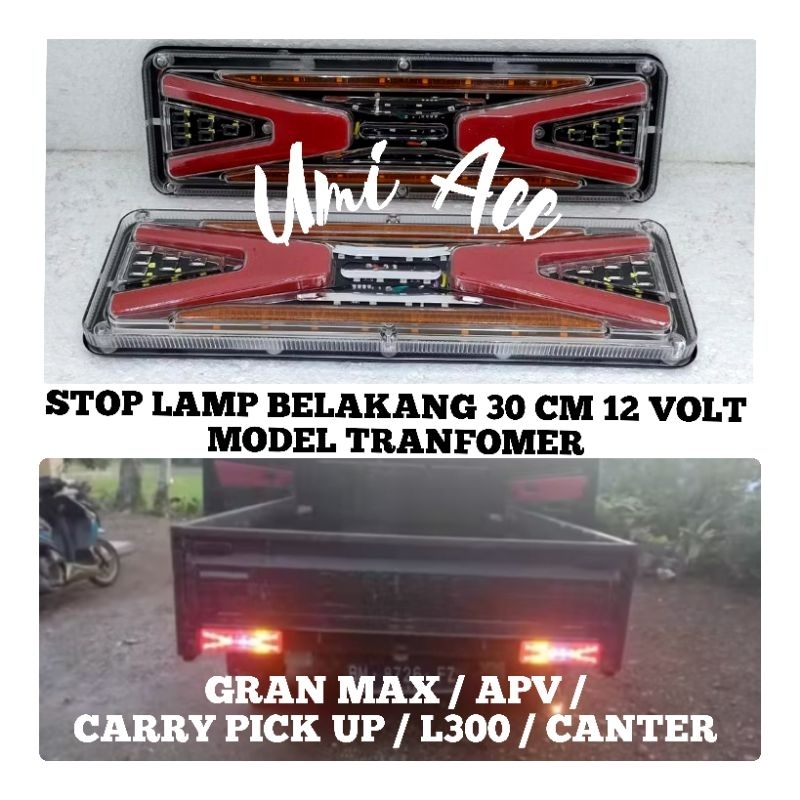 Stop Lamp 12 Volt Lampu Belakang 30 Cm Gran Max Apv Carry Canter L300 Lampu Variasi Running