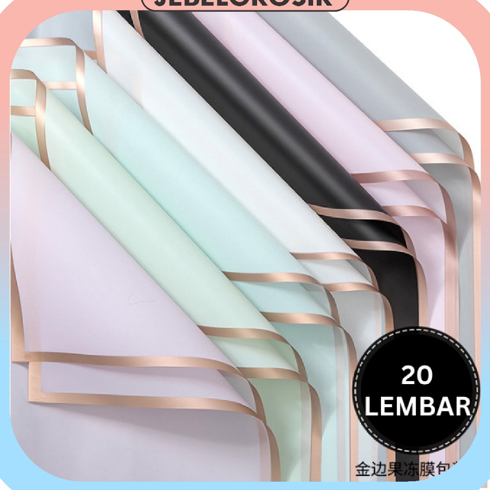 

Promo Ekonomis 2 LEMBAR Flower Wrapping Paper Varian List Gold Kertas Buket Bunga Cellophane Florist