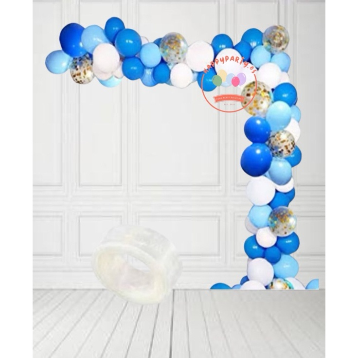 Kirim Populer  Paket Balon Dekorasi Ulang Tahun Tema Biru Putih