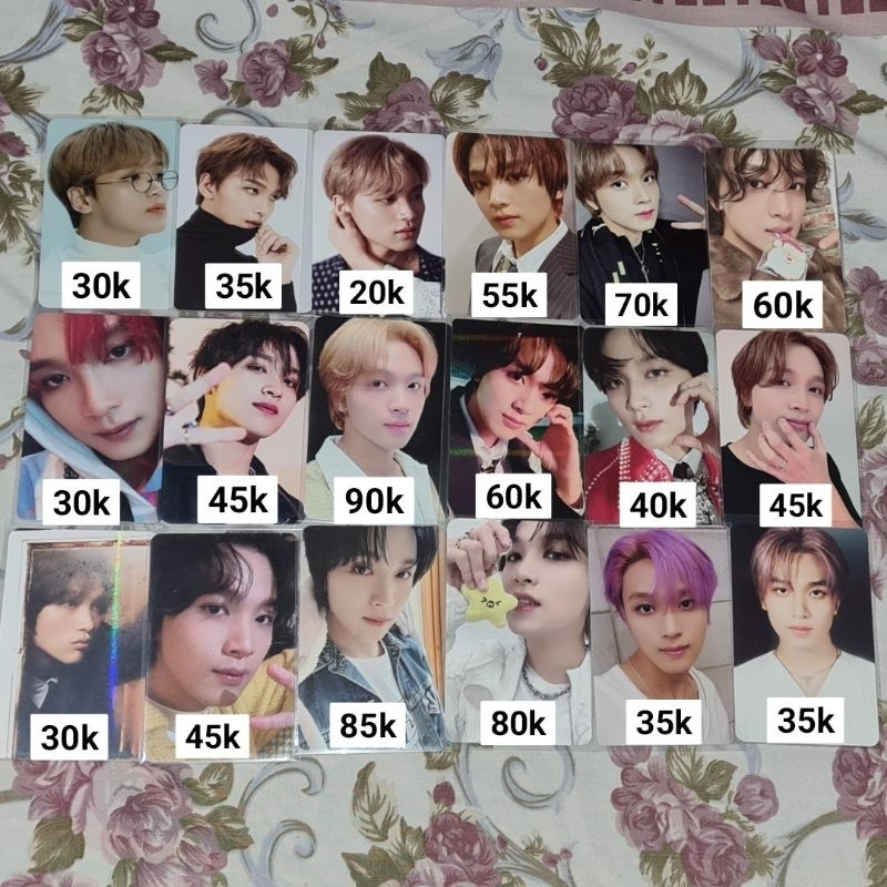 Photocard pc nct 127 mark haechan sanrio cgv ccomaz universe emblem bfe best friend spao pajamas fac