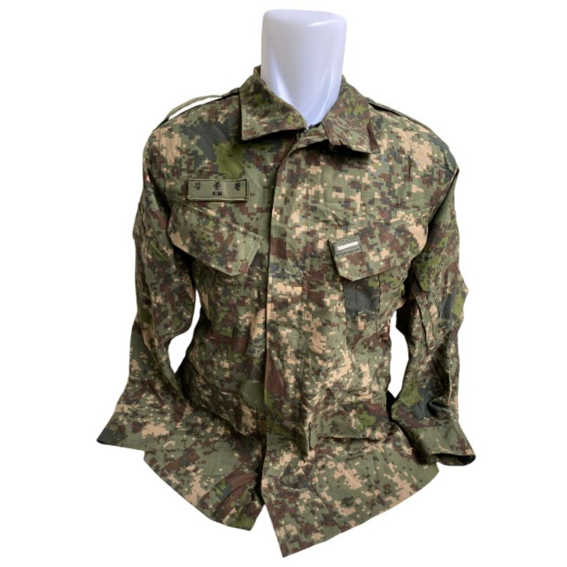 Coat Jaket Parka 2 Lapis Anti Air Loreng Digital Roka Korea Army (4)