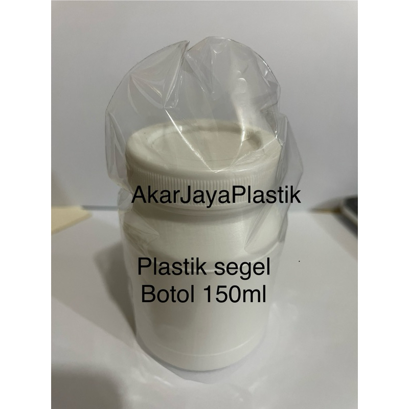 Plastik Segel untuk Botol kapsul /botol obat /botol lem 150ml /150cc model seal atas,plastik shrink 
