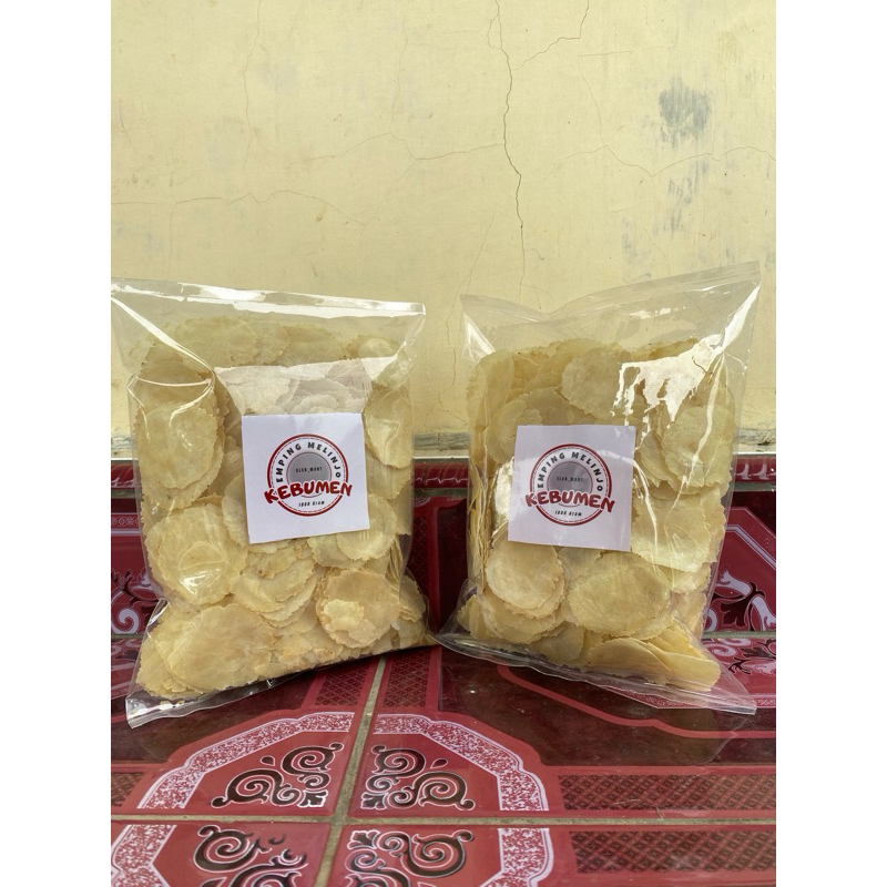 

Emping melinjo mlinjo tipis super premium khas kebumen 1 kg mentah ukuran kecil