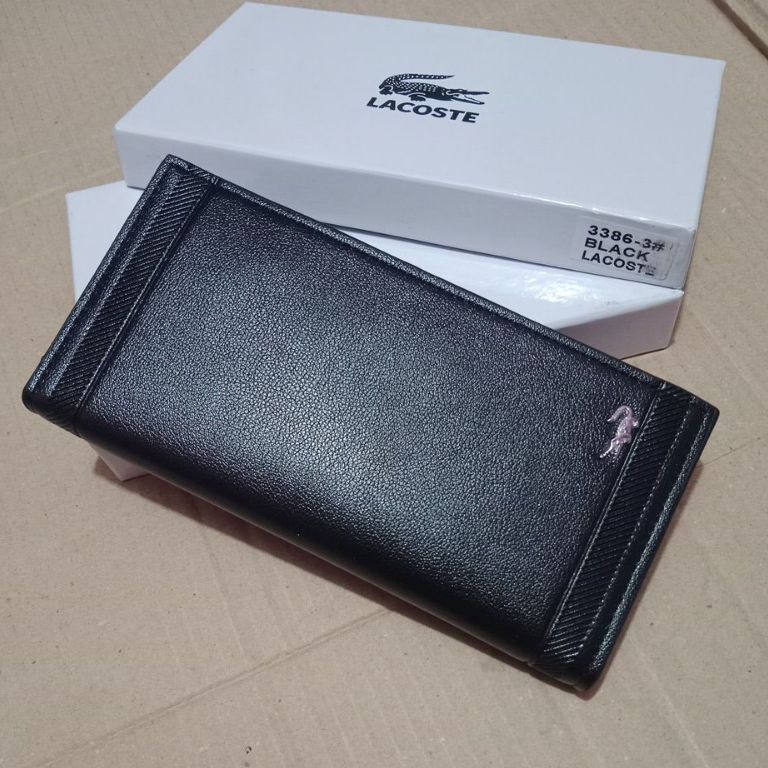 KODE D78D Dompet Kulit LCST Panjang Pria dan Wanita Dompet lipat panjang Gratis Box