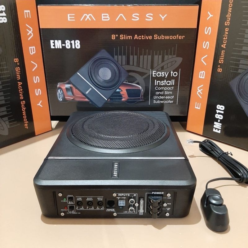 Subwoofer Kolong EMBASSY EM 818 Sub Kolong 8" EMBASSY Premium Series