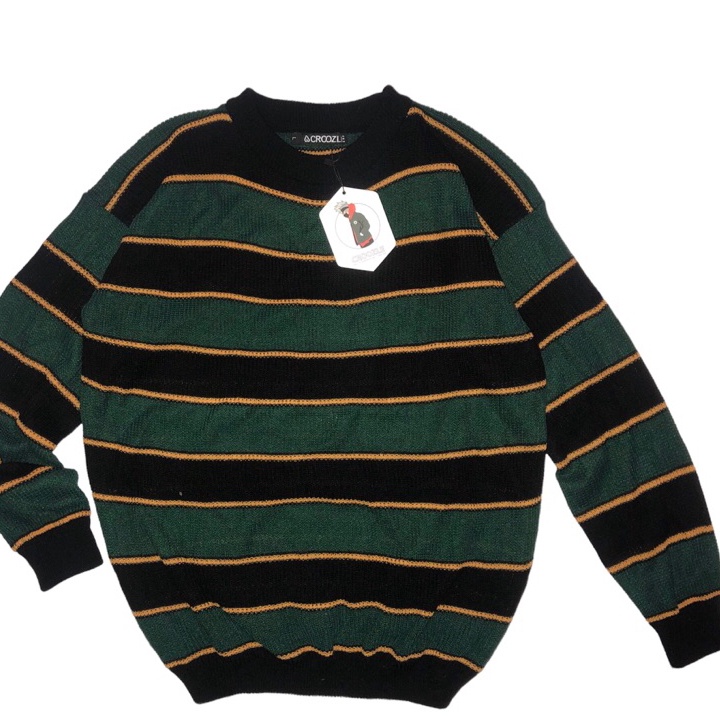 KNITWEAR STRIPE  SWEATER RAJUT  BAHAN RAJUT sweater vintage