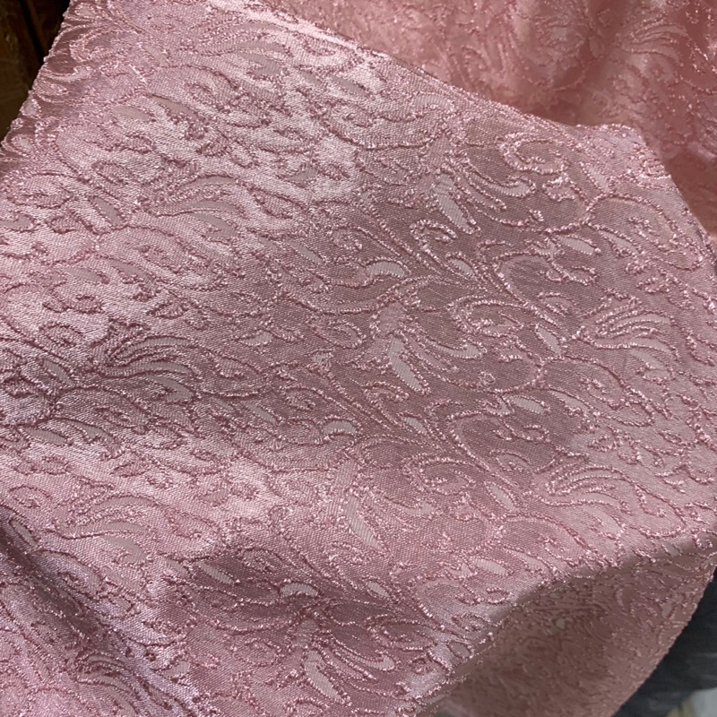 kain jacqguard silk emboss - kain jacqguard silk - kain jacqguard premium - WARNA PINK PEACH