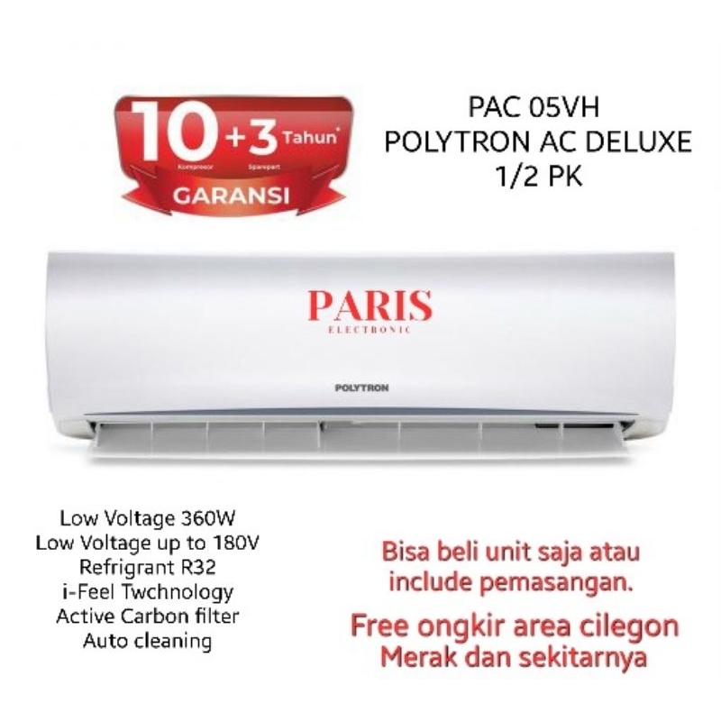 POLYTRON AC 1/2PK 0.5PK PAC-05VH (CILEGON MERAK SERANG)