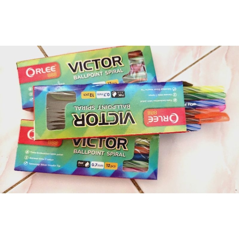 

BOLPEN ULIR ORLEE VICTOR QUANTUM MURAH 12 PCS