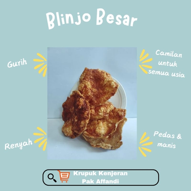 

Blinjo Besar Matang 100gram ~ Oleh-oleh Surabaya ~