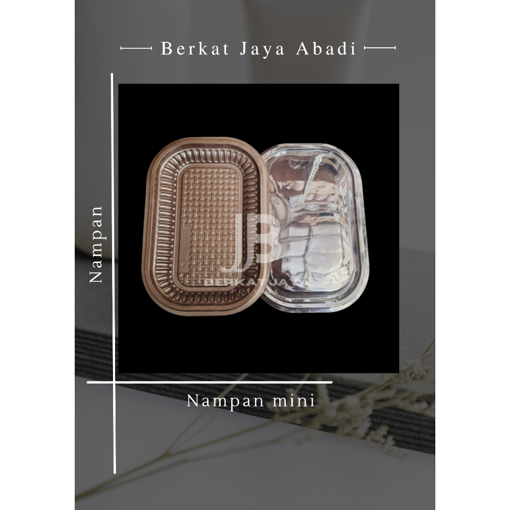 ECER Mika Nampan Mini/Mika Nampan Kue Kecil Tray Nampan 2211