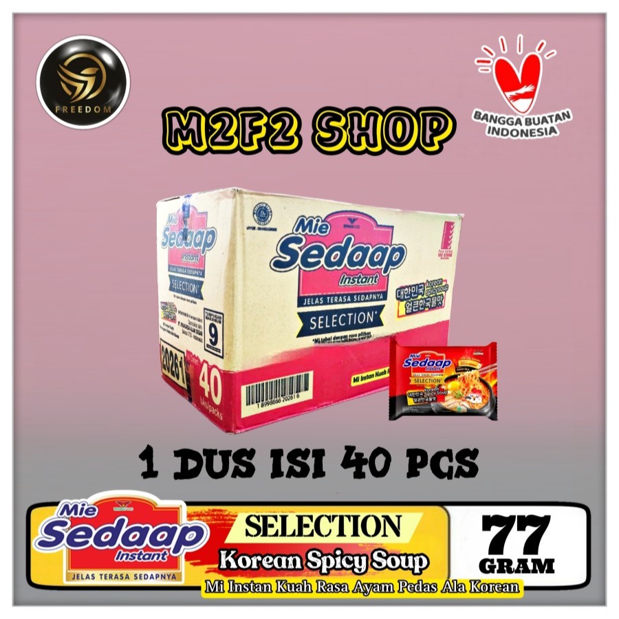 

Mie Sedaap Instant Kuah Korean Spicy Chicken Soup | Bag 77 gr (Kemasan Karton)