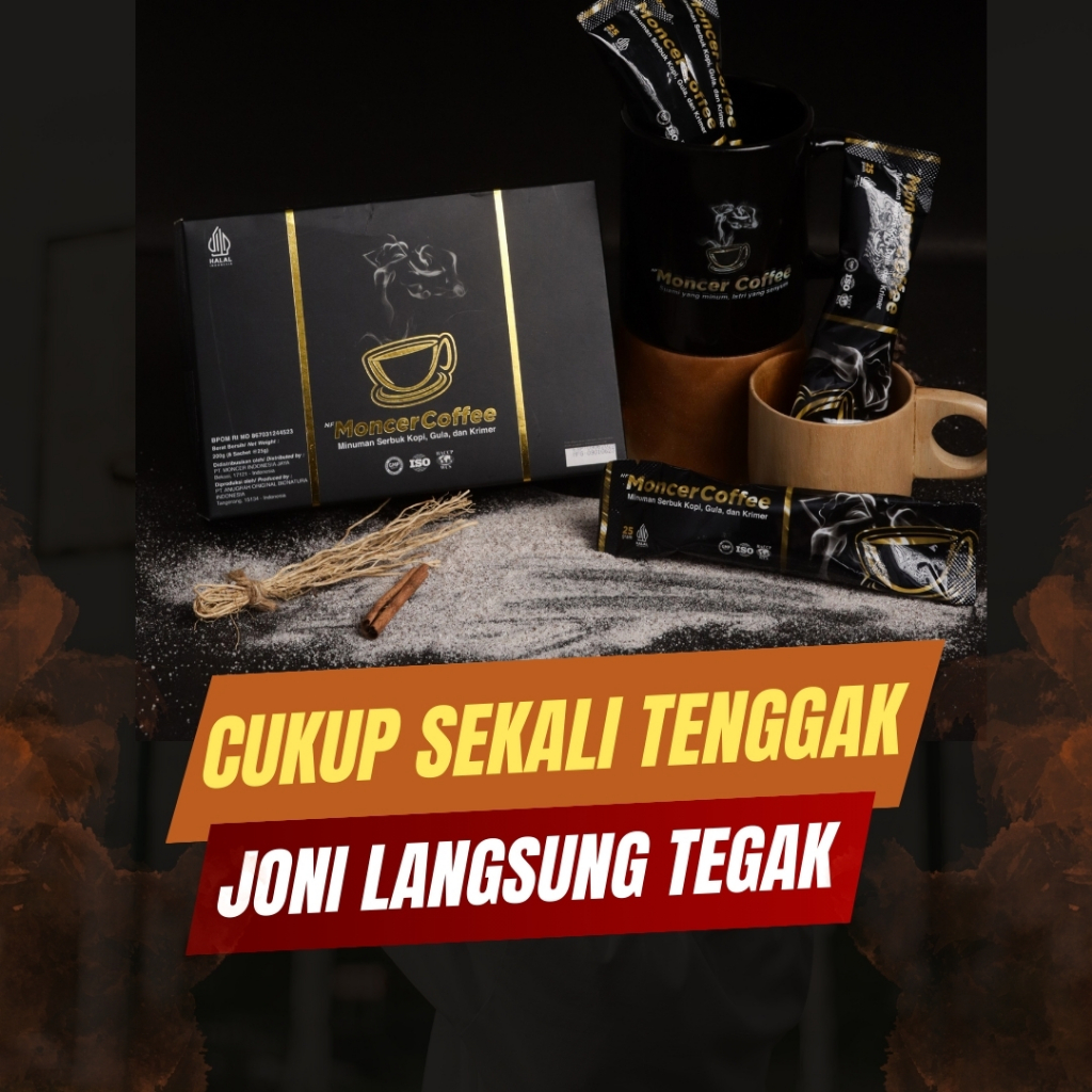

MONCEER COFFEE ORIGINAL | Kopi Mocer Suplemen Pembangkit Stamina Pria Tahan Lama BPOM HALAL HERBAL
