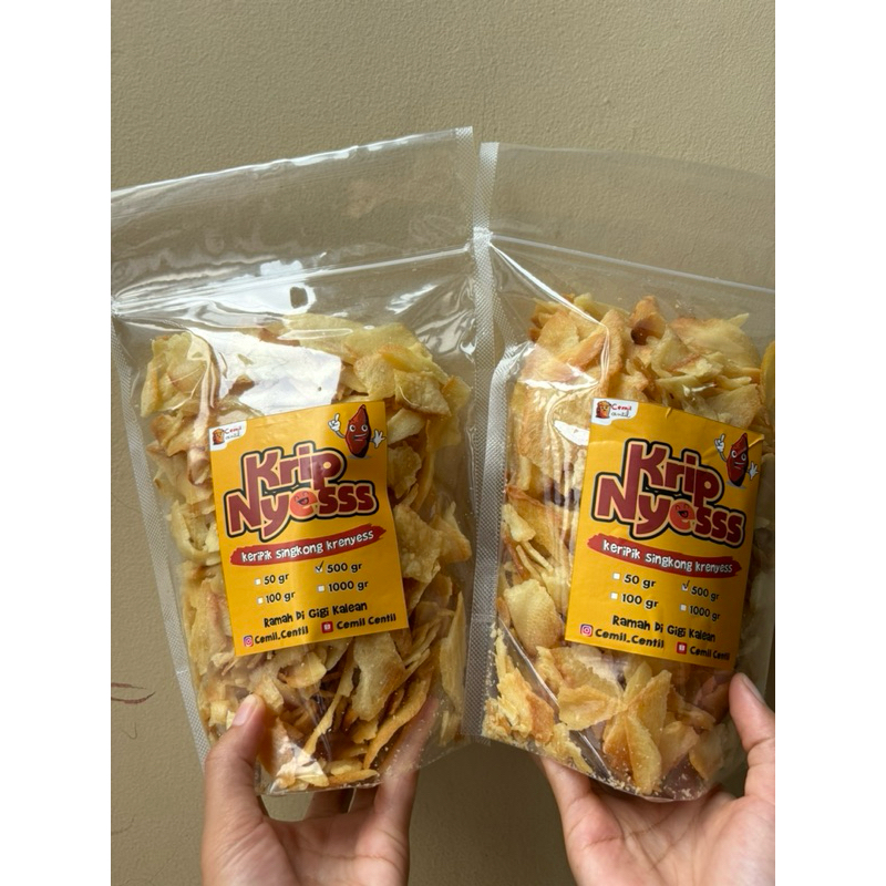 

Cemil Centil/Snack/Cemilan/Keripik Singkong Premium/Murah/Enak Renyah