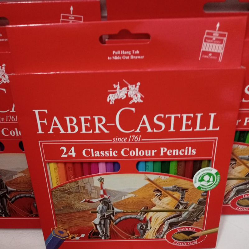 

Pensil warna Faber Castell 24warna #alat tulis anak crayon pensil gambar