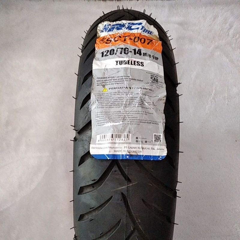 Ban luar 120/70-14 SCT-007 tubles IRC