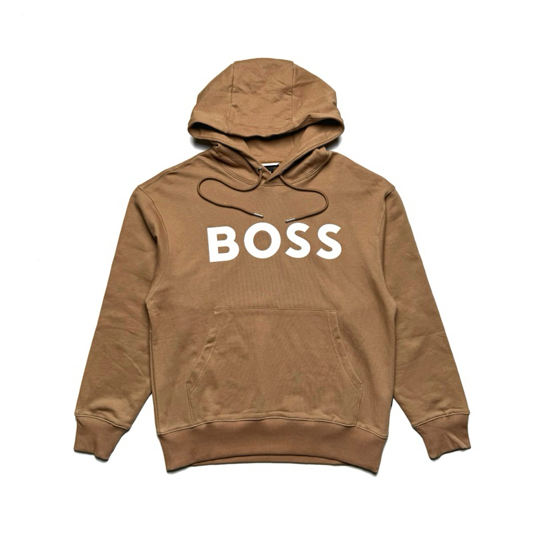 hugo boss cotton terrry hoodie beige original
