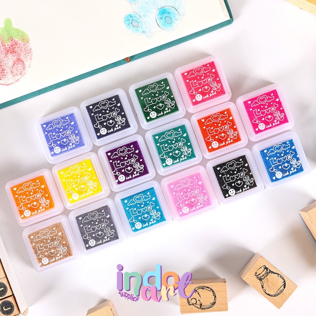 

(IAS) Finger Ink Stamp Pad Tinta Jari Stamp Stempel Cap Pewarna