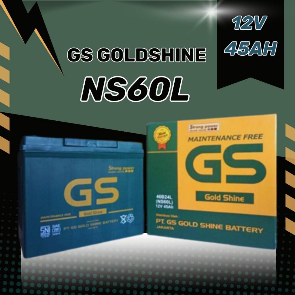 Aki Mobil Grand Livina NS60L GS GOLD SHINE Aki Kering