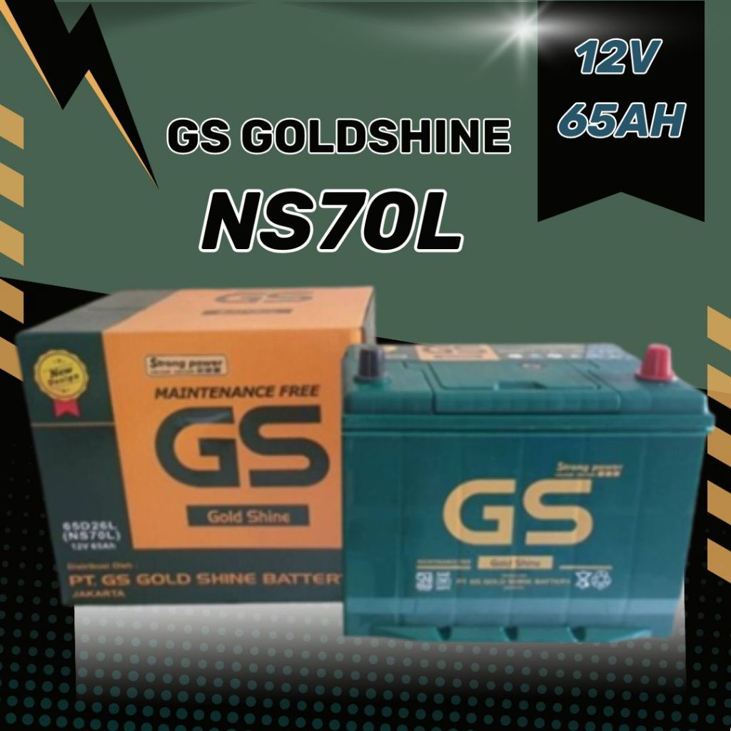 AKI BATERAI KERING MF GS GOLD SHINE NS70L/65D26L PAJERO ESCAPE