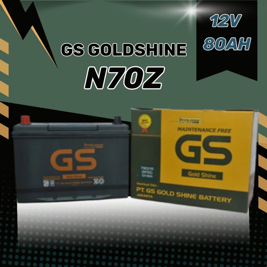 AKI MOBIL KERING MF GS GOLD SHINE N70Z KIJANG L300 KUDA RANGER TRUK DLL