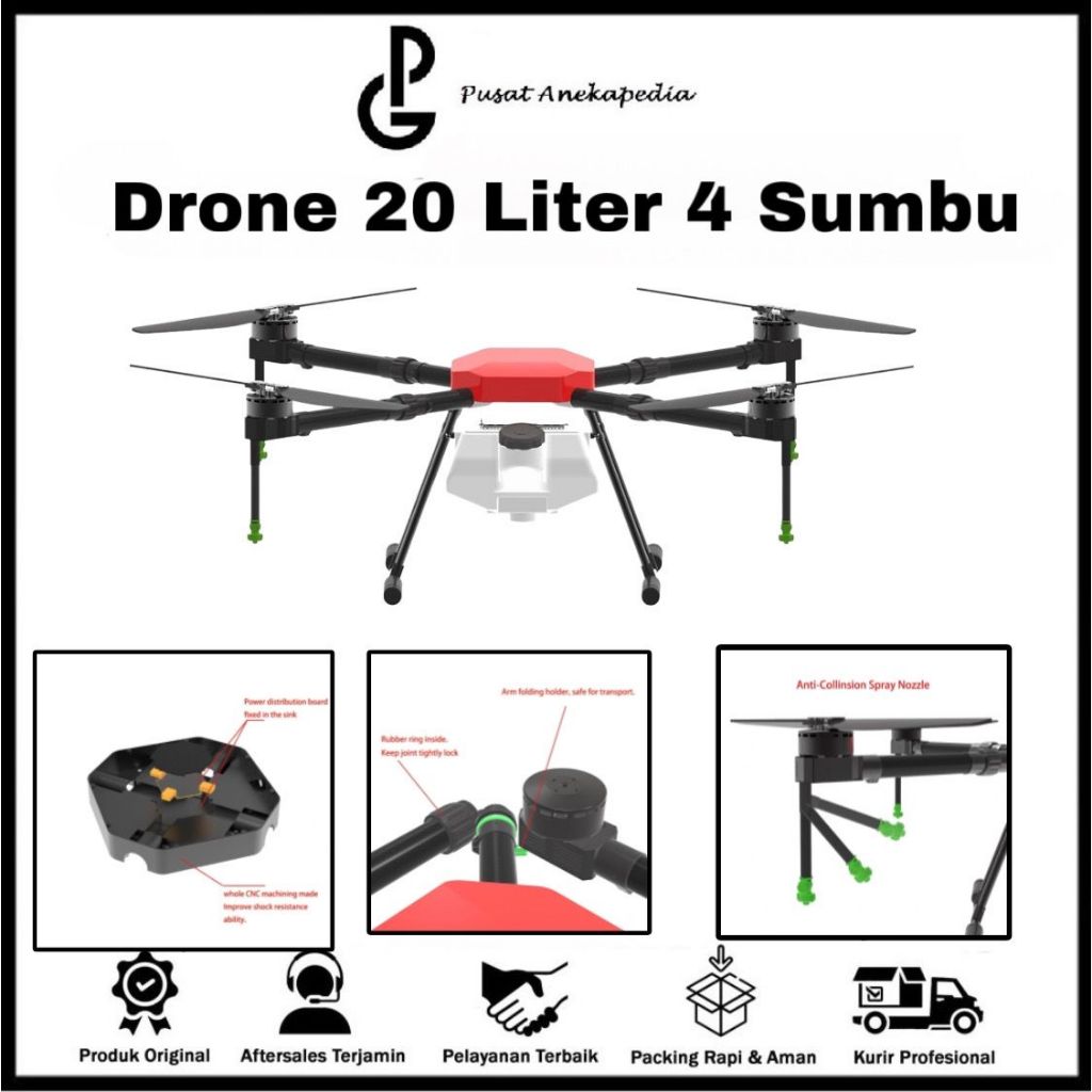 TYI agriculture Drone 20 Liter 4 Axis - Drone Pertanian perkebunan - Drone Sprayer