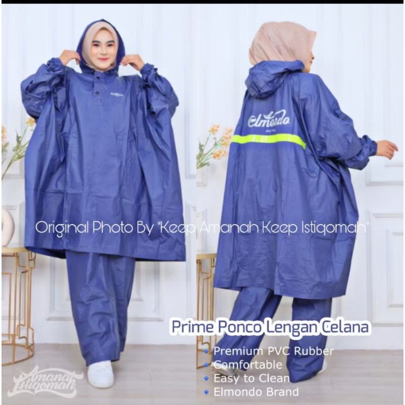 Jas Hujan PVC Prima Ponco lengan celana panjang