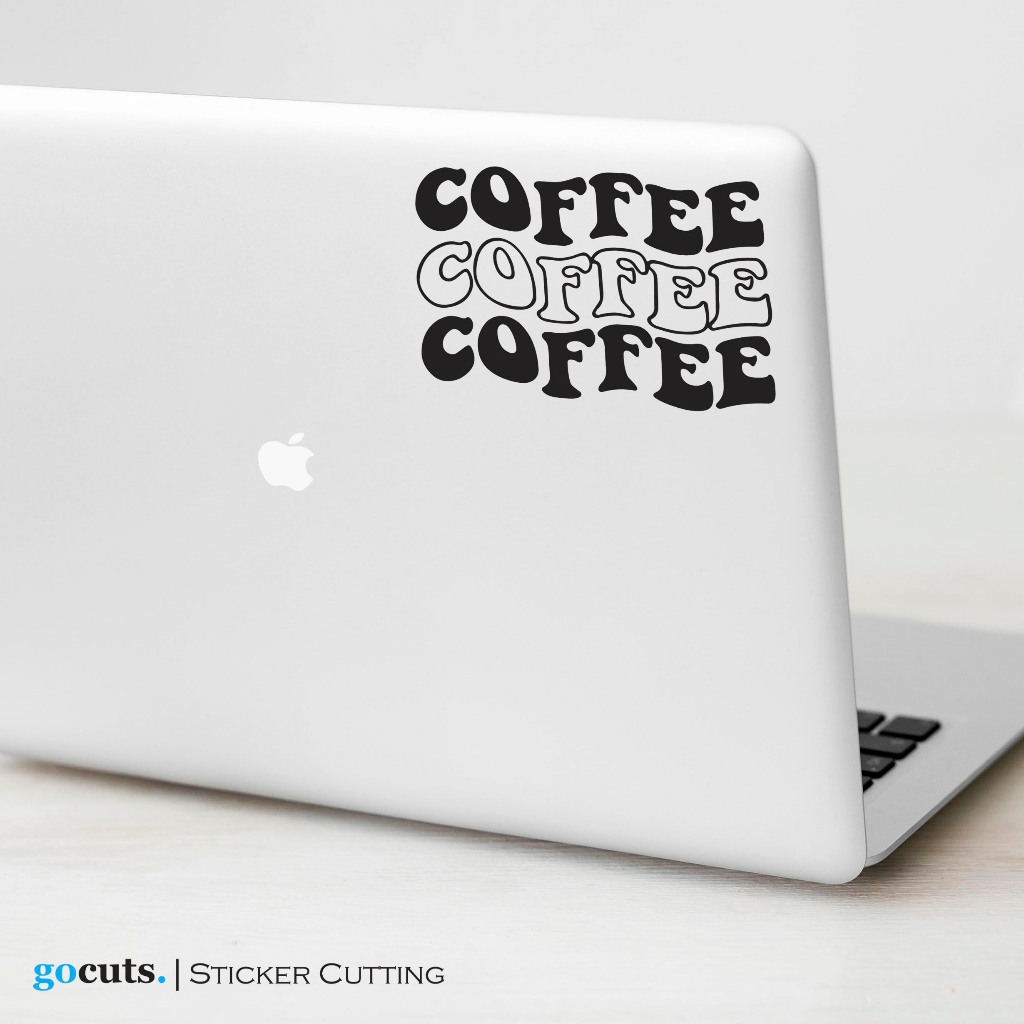 

Stiker Coffee Cutting Sticker Laptop Mobil Motor