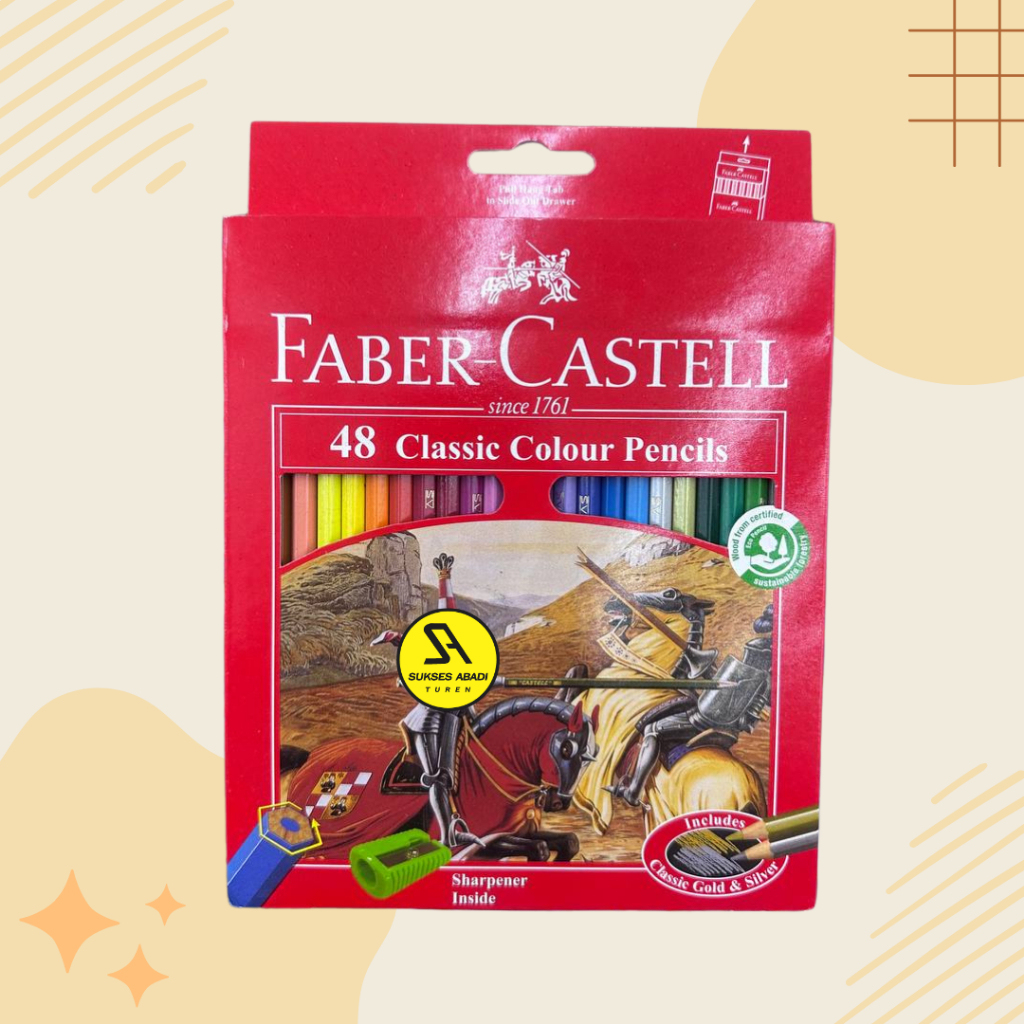 

Pensil warna murah malang Pensil Warna Faber Castell Classic Colour 48