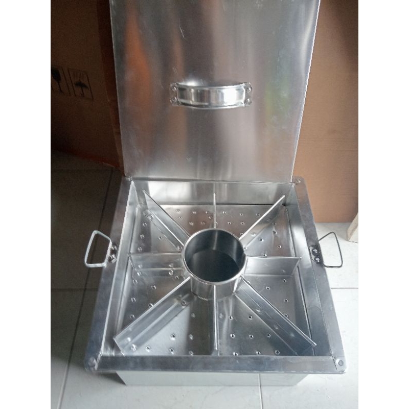 dandang pentol/dandang bakso malang sekat 8 ukuran 35x35cm almunium