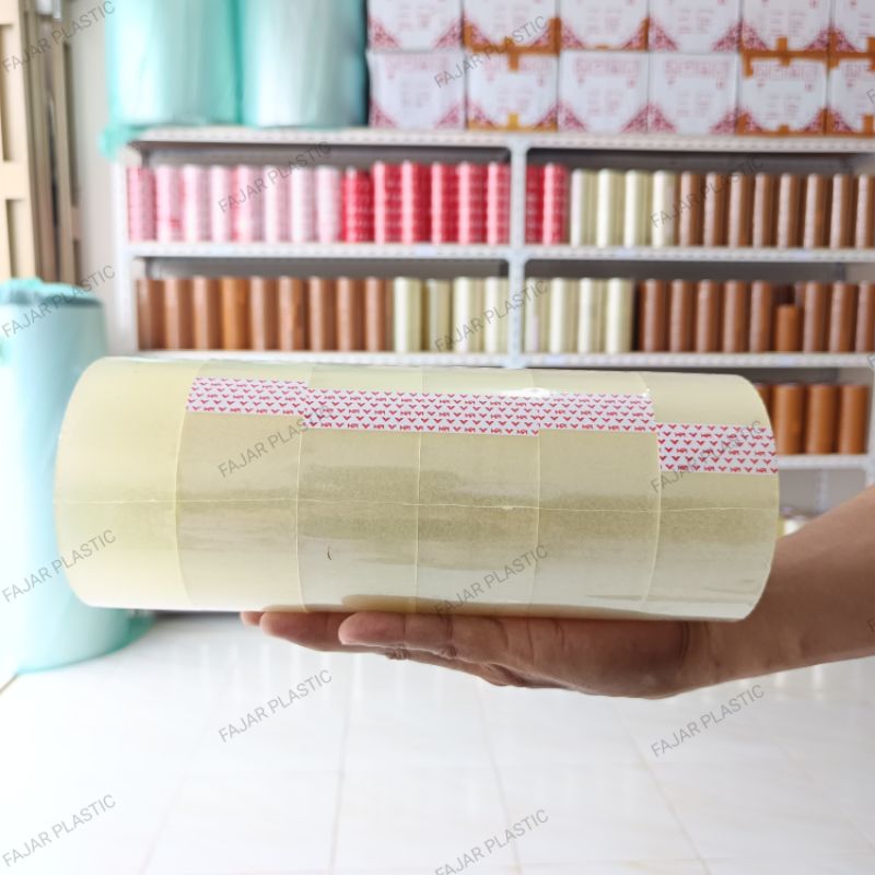 

1 Slop Lakban MPI 100Yard - Lakban Bening Coklat - Lakban Kuat Rekat