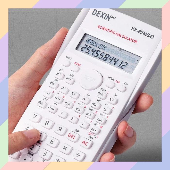 

SC06 Kalkulator Ilmiah 240 Fungsi Kalkulator Sekolah Scientific Sains Sin Cos Tan Warna Cantik 44A3
