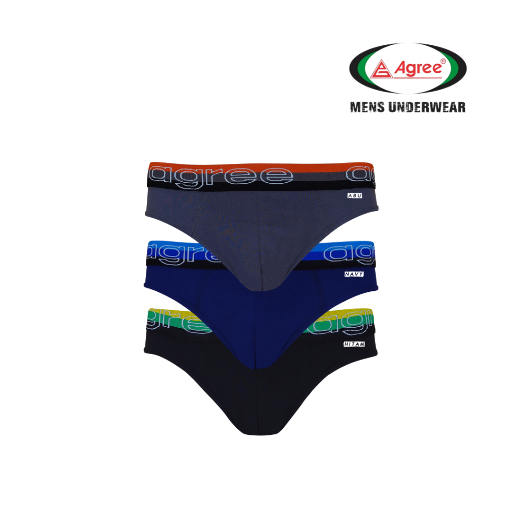 ISI 3 Pcs CD PRIA AGREE 2326 CELANA DALAM PRIA M-XXL