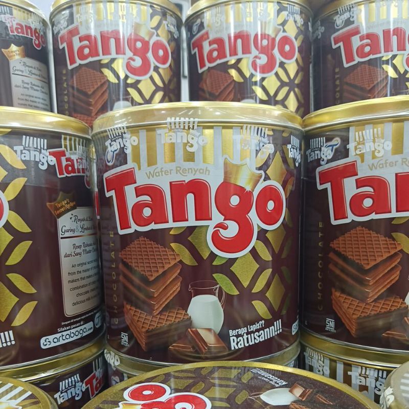 

WAFER TANGO COKLAT KEMASAN KALENG BULAT 240GR